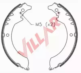 Комлект тормозных накладок VILLAR 629.0679