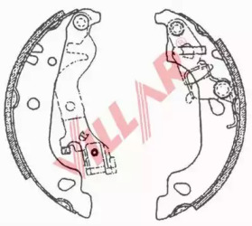 Комлект тормозных накладок VILLAR 629.0709