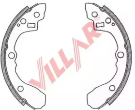 Комлект тормозных накладок VILLAR 629.0729