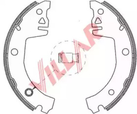 Комлект тормозных накладок VILLAR 629.0762