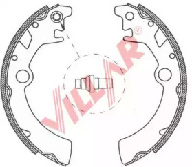 Комлект тормозных накладок VILLAR 629.0768