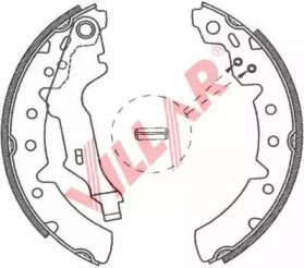 Комлект тормозных накладок VILLAR 629.0778