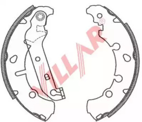 Комлект тормозных накладок VILLAR 629.0800