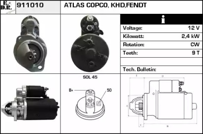 Стартер EDR 911010