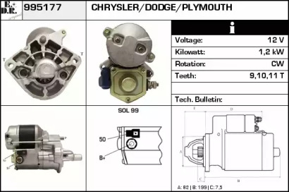 Стартер EDR 995177