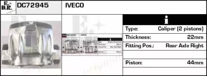 Тормозной суппорт EDR DC72945