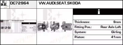 Тормозной суппорт EDR DC72964