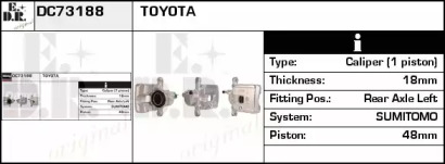 Тормозной суппорт EDR DC73188