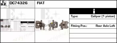 Тормозной суппорт EDR DC74326