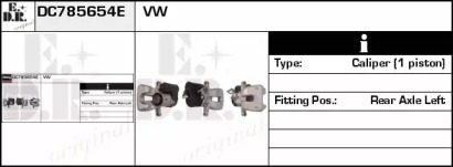 Тормозной суппорт EDR DC785654E