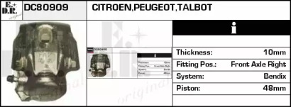 Тормозной суппорт EDR DC80909