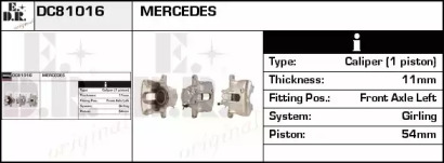Тормозной суппорт EDR DC81016