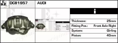 Тормозной суппорт EDR DC81957