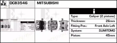 Тормозной суппорт EDR DC83546