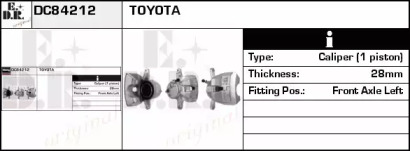 Тормозной суппорт EDR DC84212