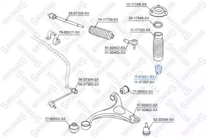 Буфер STELLOX 11-51021-SX