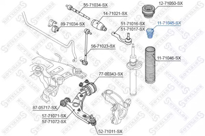 Буфер STELLOX 11-71045-SX