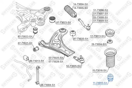 Буфер STELLOX 11-73015-SX