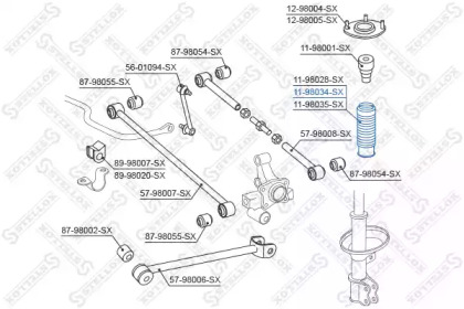 Защитный колпак / пыльник STELLOX 11-98034-SX