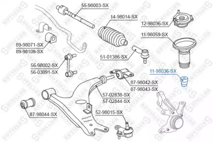 Буфер STELLOX 11-98036-SX