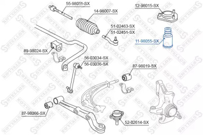 Буфер STELLOX 11-98055-SX