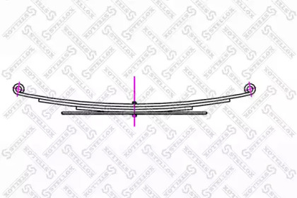 Многолистовая рессора STELLOX 12-00115-SX