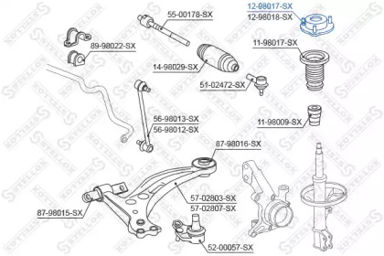 Подшипник STELLOX 12-98017-SX