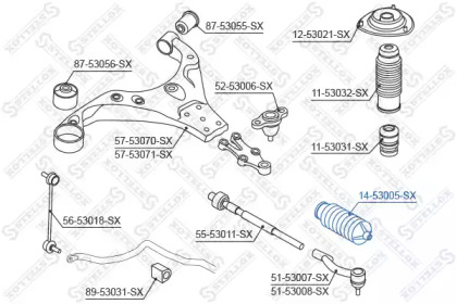 Пыльник STELLOX 14-53005-SX