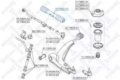 Пыльник STELLOX 14-73002-SX