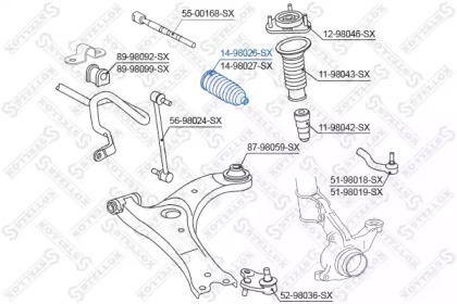 Пыльник STELLOX 14-98026-SX