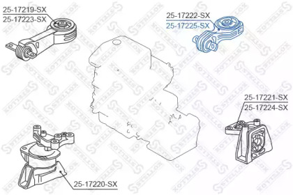 Подвеска STELLOX 25-17225-SX