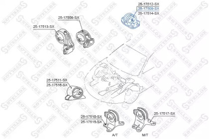 Подвеска STELLOX 25-17509-SX