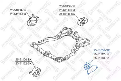 Подвеска STELLOX 25-51059-SX