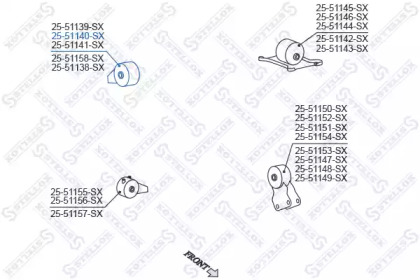 Подвеска STELLOX 25-51140-SX