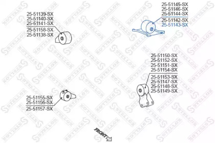 Подвеска STELLOX 25-51143-SX