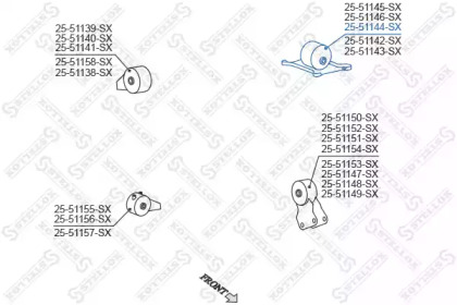 Подвеска STELLOX 25-51144-SX