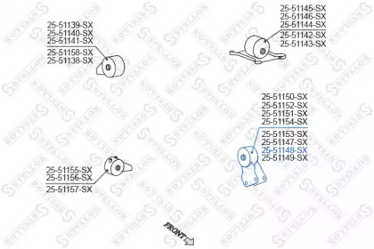 Подвеска STELLOX 25-51148-SX