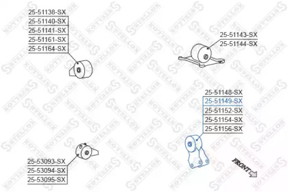 Подвеска STELLOX 25-51149-SX