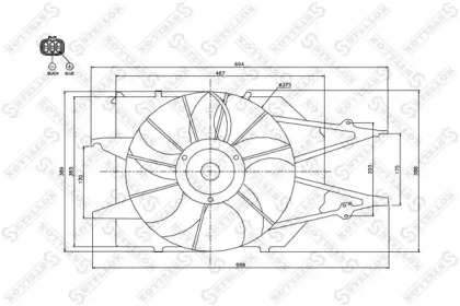 Вентилятор STELLOX 29-99371-SX