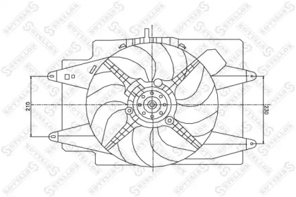 Вентилятор STELLOX 29-99396-SX