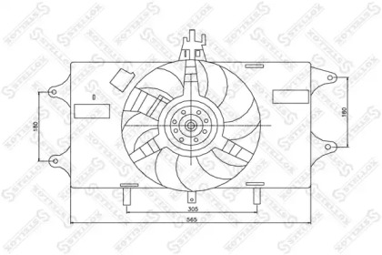 Вентилятор STELLOX 29-99409-SX