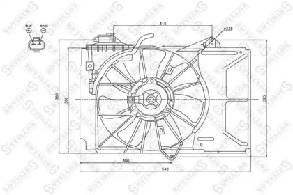 Вентилятор STELLOX 29-99438-SX