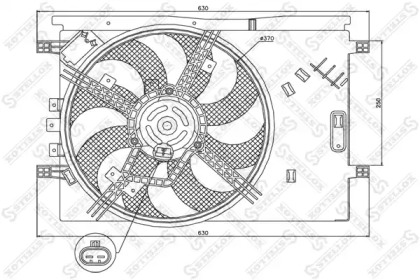 Вентилятор STELLOX 29-99446-SX