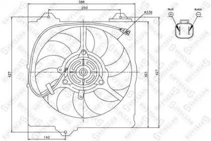 Вентилятор STELLOX 29-99459-SX