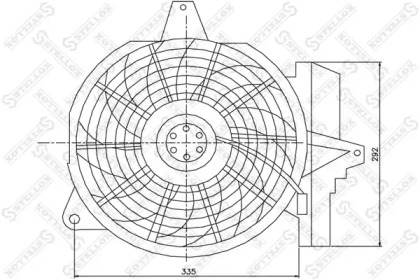 Вентилятор STELLOX 29-99466-SX