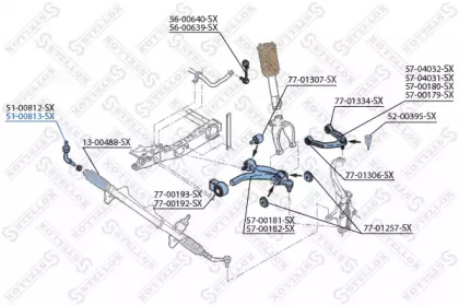 Шарнир STELLOX 51-00813-SX