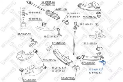 Шарнир STELLOX 52-51021-SX