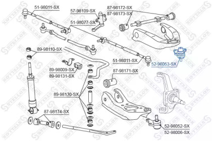 Шарнир STELLOX 52-98053-SX