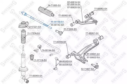 Шарнир STELLOX 55-00139-SX