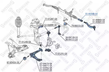 Шарнир STELLOX 55-00368-SX